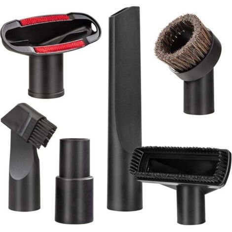 Accessoires pour Aspirateur, 6 Pièces Embouts pour Aspirateurs Brosse Universelle pour Coussins, Suceur Plat, Brosse à Matelas, Brosse d'aspiration avec Adaptateur 32 mm et 35 mm (1/4)