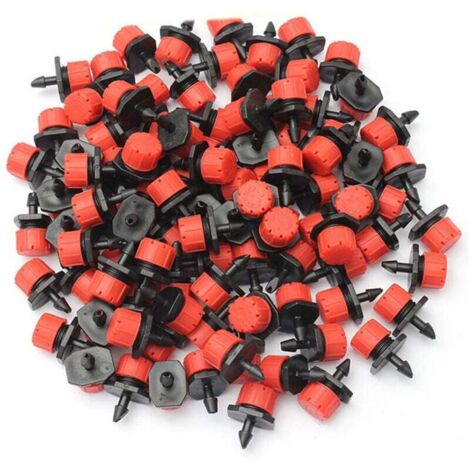 200 pcs Irrigation goutte à goutte, buses de pulvérisation réglables pour système d'irrigation goutte à goutte pour pelouse, jardin, jardin d'herbes aromatiques et plus encore (1/4)
