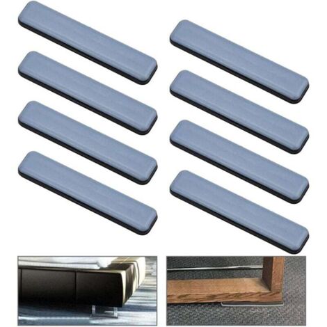 8 PCS Patins de Meubles Protection en Teflon pour Moquette et Planchers de Bois Franc Adhésifs autocollants en téflon Patin glisseur protecteur Patins glisseurs auto adhésif 100x25 mm (1/4)