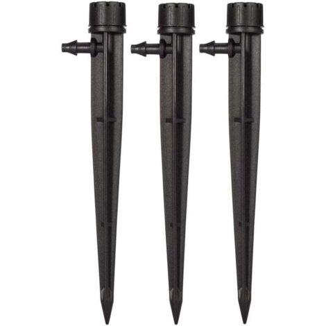 (50pcs)Goutteurs d'irrigation de Jardin pour Tube de 4 mm/7 mm 360 degrés 8 Trous réglables Système d'irrigation Micro débit Kit (1/4)