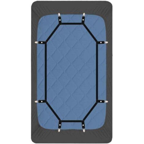 Sangles de support de draps - Clips de préhension robustes - Cordon de parachute renforcé - Tendeur de drap de lit à 360 degrés - Rallonge la plus solide et efficace - S'adapte à tous