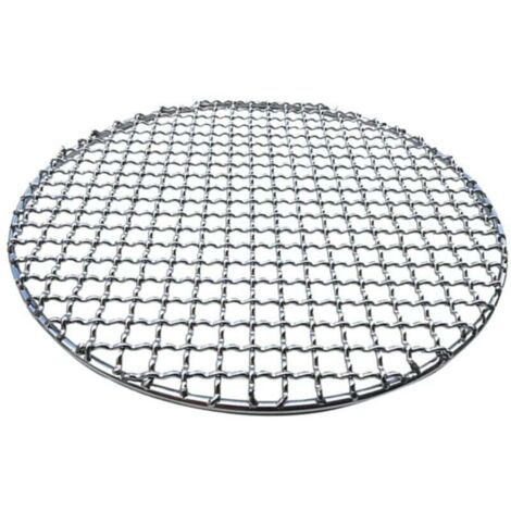 Grille de gril ronde en maille de 28 cm, antiadhésive et réutilisable, grille de refroidissement en acier inoxydable, accessoires de gril de 280 mm (1/4)