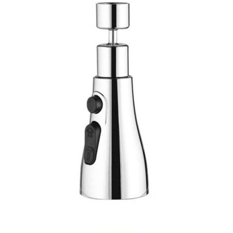 Buse de pulvérisation de robinet aérateur rotatif M22/M24, économiseur d'eau pivotant pour extension de tête de robinet, adaptateur d'aérateur de jet, rallonge de robinet-2 pièces (1/4)