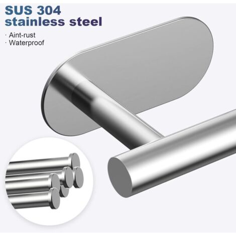 304 Lot de 2 porte-savon muraux en acier inoxydable 304 sans perçage pour douche, salle de bain, baignoire et évier de cuisine Argenté 304 Lot de 2 porte-savon muraux en acier inoxydable 304 sans perçage pour douche, salle de bain, baignoire et évier de cuisine Argenté