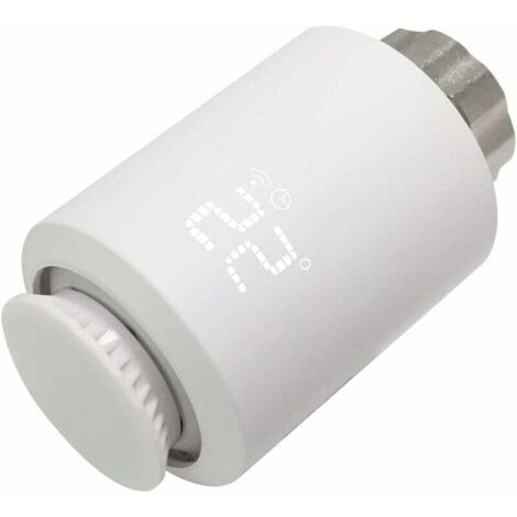 Tête Thermostatique Radiateur Zigbee, Vanne Thermostatique Connectée Programmable, Thermostat Radiateur avec Alexa/Google Assistant, Smart Life APP Contrôle, Tuya Zigbee Gateway Requis (1/4)