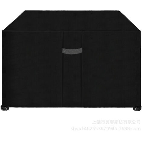 Couvercle de meubles de jardin avec trous de ventilation, imperméable, à l'épreuve du vent, résistant aux UV, couverture de protection en tissu oxford lourde 210D pour les sièges de table de jardin, r (1/4)