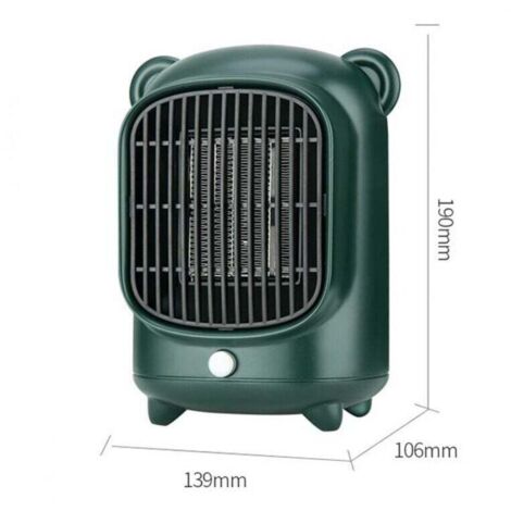 LaBlanc Chauffage D'appoint électrique, Radiateur Soufflant Céramique PTC 1200 W Avec Thermostat 2 Reglages De Temperatureconvient Pour Salon Chambrebureaunoir 91656355