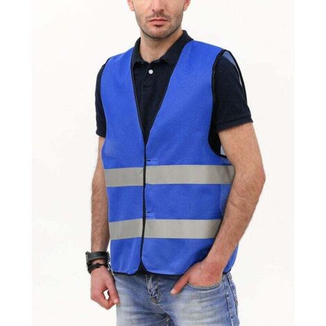 Lot De 10 Gilets De Sécurité Fluorescents Réfléchissants - Veste Haute Visibilité Sans Manches Gris Pour Homme Et Femme