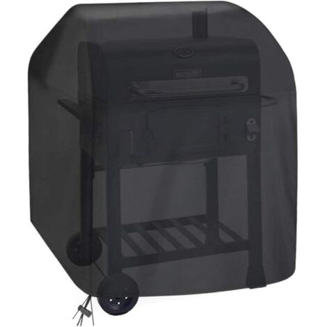 Housse Barbecue Bache Barbecue Housse de Barbecue Gaz Couverture de Bâche Barbecue Housse Protection BBQ de Grill Imperméable Extérieur Barbecue Grill 420D Oxford 105x49x102cm Noir (1/4)