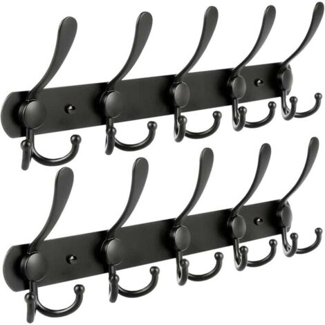 Porte Manteau Murales,Rail Mural en Acier Inoxydable pour Porte-Manteau Porte-Serviettes(2pcs) (1/4)