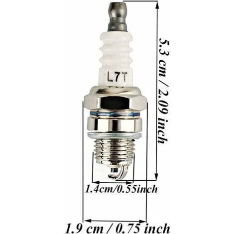 YOFMOO Bougie d'allumage L7T compatible avec 33cc 43cc 47cc 49cc 2 YOFMOO Bougie d'allumage L7T compatible avec 33cc 43cc 47cc 49cc 2