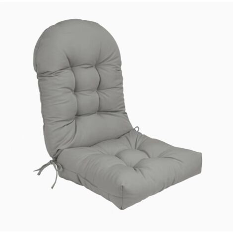 Fauteuil de Jardin d’Extérieur Imperméable en Rotin – Design Dôme à Dossier Haut avec Coussin Décoratif (1/4)