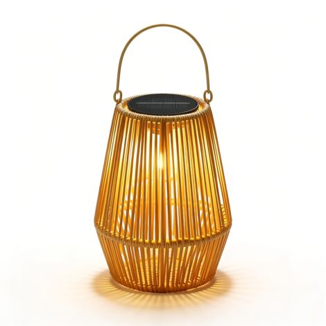 TEYIGARDEN Lanterne Solaire Montgolfière Avec Flamme Vacillante