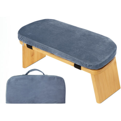 Tabouret de Méditation Pliable en Bois Recyclé avec Coussin Ergonomique – Structure Robuste (1/2)