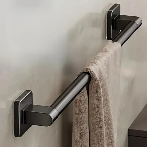 Porte-serviettes De Porte En Acier Inoxydable - 36,5 Cm, Installation Facile Sans Perçage, Gain De Place Pour Salle De Bain Ou Cuisine - 10