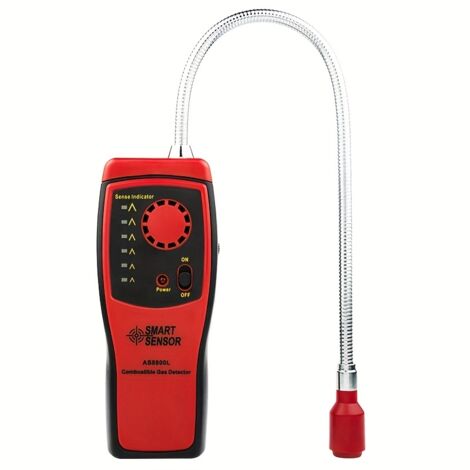 Détecteur de Gaz Portable SMART SENSOR pour Gaz Naturel, Méthane et Hydrogène Capteur Semi-Conducteur Haute Sensibilité avec Alarme Sonore, Détection Rapide des Fuites, Utilisation Simple (1/5)