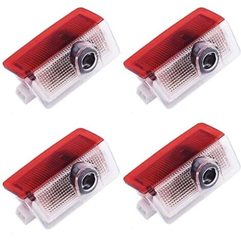 Projecteur de logo LED pour portière de voiture Mercedes Benz, lot de 4, éclairage de dessous de caisse, éclairage LED de bienvenue, éclairage d'entrée, accessoires compatibles pour A B C E M G AMG ER (1/4)