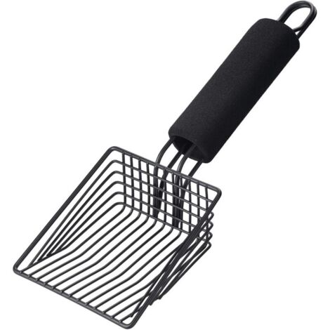 P à litière en métal pour chat – P profonde à tamisage rapide avec poignée confortable, conçue pour les propriétaires de plusieurs chats. (1/5)
