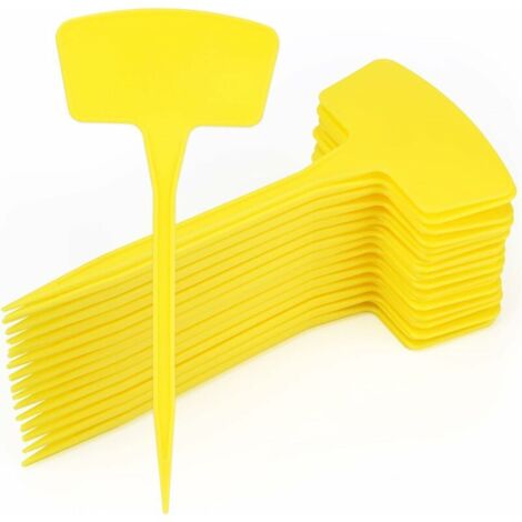 30 pièces 26.5 cm Grande Plante Étiquette en Plastique ,Jardin Étiquettes Marqueurs Nom de la, Plante Étiquettes Étanche Étiquette plante Haute Plein Air,Jaune (1/4)