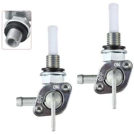 Lot de 2 M10 x 1.25 Robinet de Réservoir d'Essence groupe électrogène à essence, Pompe à Essence Valve de Commutateur de Carburant de Réservoir de Gaz 950