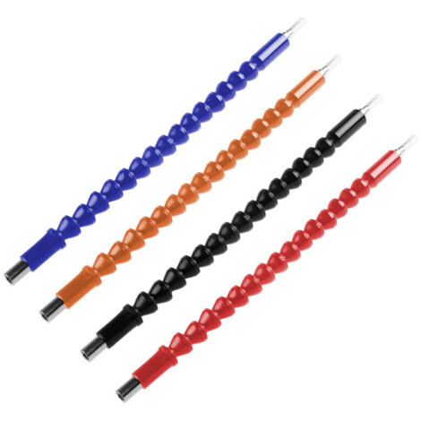 Extension Universelle de Tournevis Hexagonal 1/4", Arbre Flexible pour Perceuses Électriques, 4 Couleurs (1/4)
