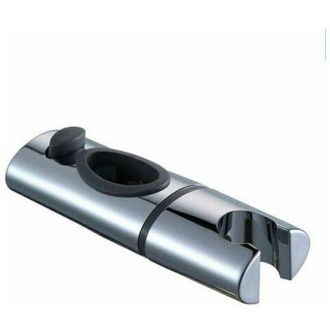 Support de pommeau de douche en ABS chromé, clip sur tige de douche, rotation à 360 degrés, pour salle de bain ovale.