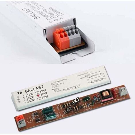 RTRCAGAKM Ballast Électronique QTZ8 1x36W 2x36W Pour Lampe Fluorescente T8 220-240V