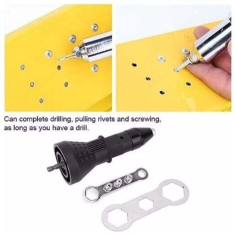 RIVEUTEUSE,red--Perceuse à écrou sans fil, pistolet à riveter