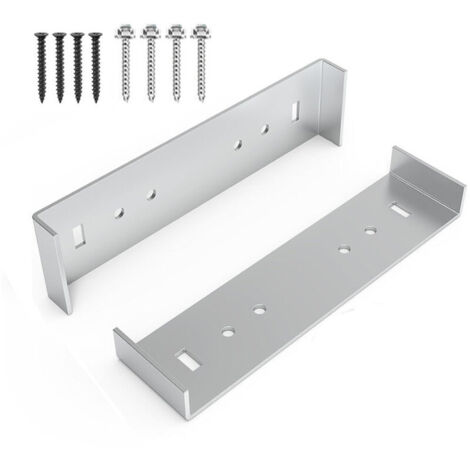 Metall-Briefkasten-Montagehalterung mit 20,3 cm breitem Boden, Briefkasten-Zubehör, robustes Aluminium mit 8 Schrauben, Briefkasten-Zubehör aus Metall (1/4)