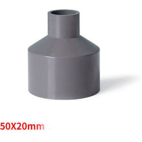 Raccord de tuyau en PVC réducteur 50 mm x 20 mm, raccord moyeu à moyeu ...
