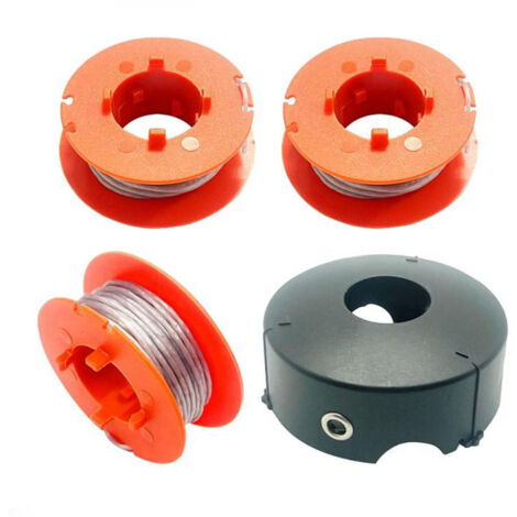 F016800175 Bobina di filo per Bosch Art 23 26 30 Easytrim e Combitrim, bobina di filo flessibile automatica Pro-Tap, 8 m x 1,6 mm con coperchio F016L71088 (3 bobine + 1 coperchio) (1/4)