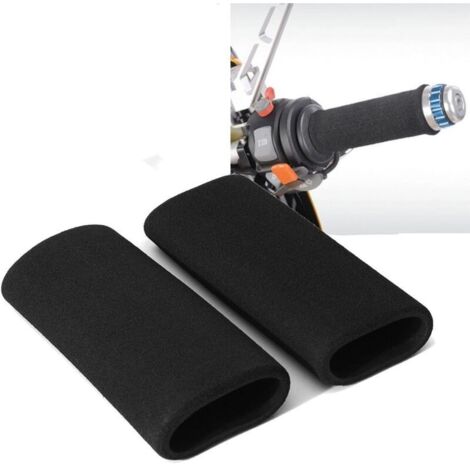 poignées en mousse pour guidon de moto, housse de poignée confortable anti-vibration, s'adapte à toutes les poignées de taille standard