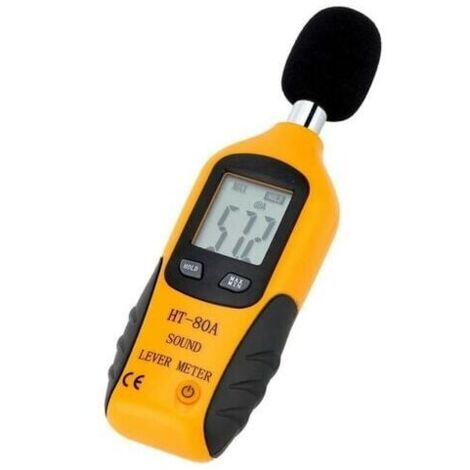 Sonomètre Numérique, 3In1 Décibelmètre 30-130dB (±1,5dB), Wall Mount Sound Level Meter avec Température & Humidité, Grand écran LED 11, Mesure du Bruit pour Maison Sonomètre Numérique, 3In1 Décibelmètre 30-130dB (±1,5dB), Wall Mount Sound Level Meter avec Température & Humidité, Grand écran LED 11, Mesure du Bruit pour Maison