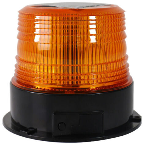 Gyrophare LED Sans Fil Rechargeable 12V-24V orange lumière stroboscopique feux clignotant magnetique d'urgence signalement lumières pour voiture auto véhicule tracteur SUV