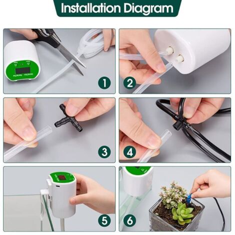 Hidreamz Kit Irrigation Goutte à Goutte 18 Pics - Arrosage Automatique Plantes Intérieur Extérieur