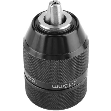 Perceuse à Métaux de 13 Mm, Mandrin de Perceuse Milwaukee Mandrin Metabo Mandrin Universel de Remplacement 1/2 Montage Mandrin de Perceuse sans Clé Autobloquant Mandrin de Perceuse à Filetage (1/4)