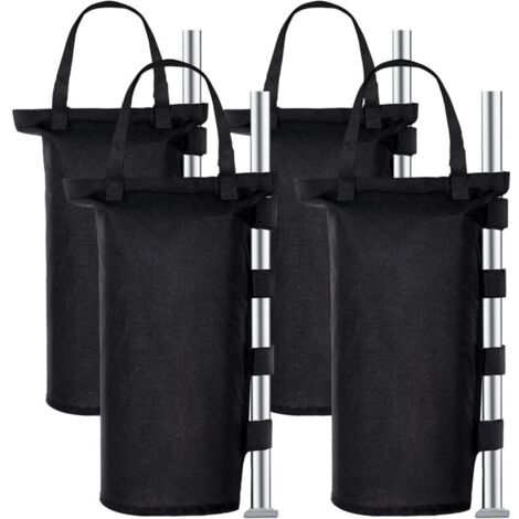 Poids Tonnelle Industrielle 1680D, Jeu de 4 Poids pour Tonnelle, Revêtement Intérieur en PVC, Sac de Sable pour Tonnelle pour Tente Pop-up, Auvent ou Parasol (Un Tube) (1/4)