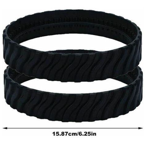 Covienapp 2 Chenilles R0526100 Compatibles Zodiac Baracuda MX6 MX8 MX9 - Roues Caoutchouc Résistantes Nettoyeur Piscine