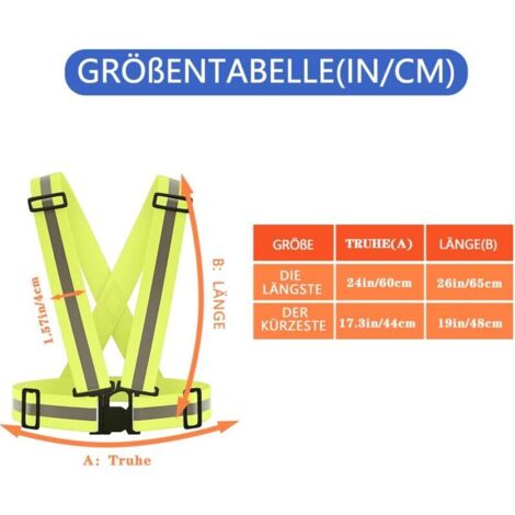 Lot De 8 Bandes Réfléchissantes Zephyra – 4 Couleurs (bleu, Orange, Vert, Rouge), Réglables 24-42 Cm, Visibilité 100 M