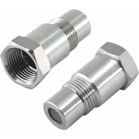 2 Pièces D'Oxygène Pour Extender Entretoise D'Extension de Capteur Pour Voitures Moteur Les Systèmes D'Echappement M18 x1.5, 45mm Sonde Lambda (1/4)