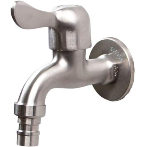 Robinet en acier inoxydable 304 Robinet d'écoulement 1/2' (1/4)