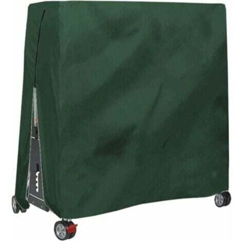 Housse pour Table De Ping Pong, Étanche Résistance Au Vent Anti-UV Robuste Tissu Oxford Bâche De Protection Table De Tennis De Table avec Fermeture À Glissière Et Cordon Réglable-- (1/4)