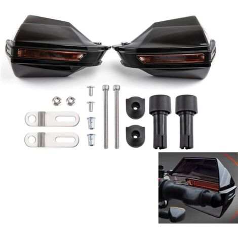 Moto Protection des mains Poignée Bouclier Moto Motocross Scooter Coupe-vent Guidon Équipement de protection - Noir