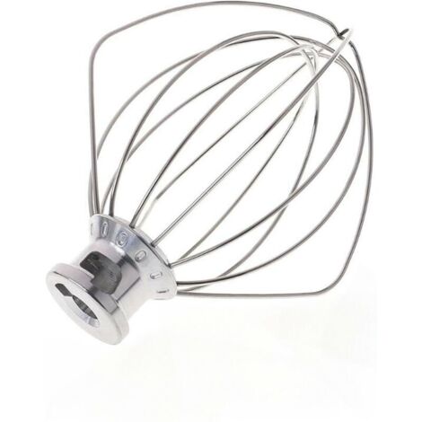 Fouet à Fils K45WW compatible pour KitchenAid KSM90 K45 KSM150 en Acier Inoxydable Fouet Mélangeur Planétaire pour œufs et gâteaux (taille 4.5QT / 4.3 L)