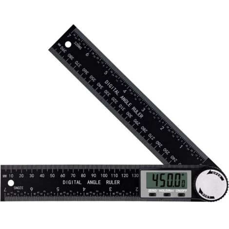 Détecteur D'angle Numérique, Règle D'angle D'outil de Mesure D'angle de Rapporteur D'inclinomètre Numérique avec écran LCD pour la Réparation de la Construction du Bois (1/4)