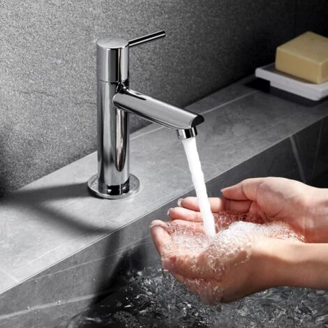 Robinet Lave Main Eau Froide Robinet D'eau Froide Noir Pour Toilettes D' invités - Robinet D'eau Froide Uniquement Pour Eau Froide Avec écrous En Acier Inoxydable 304 - Tuyau De Raccordement Pour Robinet Robinet Lave Main Eau Froide Robinet D'eau Froide Noir Pour Toilettes D' invités - Robinet D'eau Froide Uniquement Pour Eau Froide Avec écrous En Acier Inoxydable 304 - Tuyau De Raccordement Pour Robinet