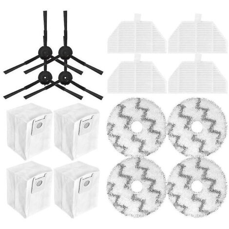 Pièces de rechange pour aspirateur robot autonettoyant et vidage Eva Sdj06rm, filtre Hepa, brosse latérale (1/3)