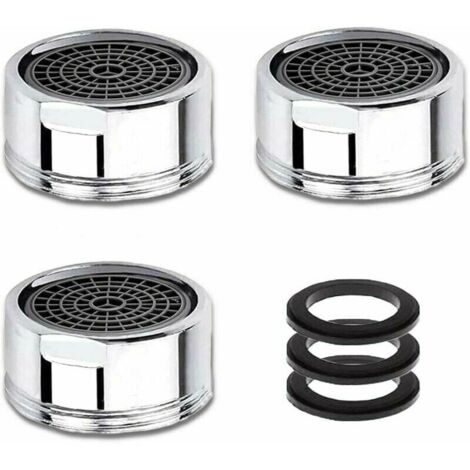Mousseur de Robinet M20 3 PCS Aérateurs avec Filtre Acier Inoxydable Économiseurs d'Eau Filetage Mâle 20 mm Pour Robinetterie