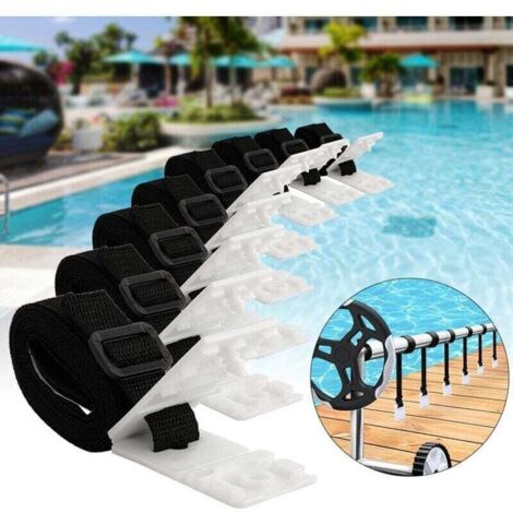 Kit De Fixation Pour B che Solaire De Piscine 8 Sangles De Couverture kit-de-fixation-pour-b-che-solaire-de-piscine-8-sangles-de-couverture