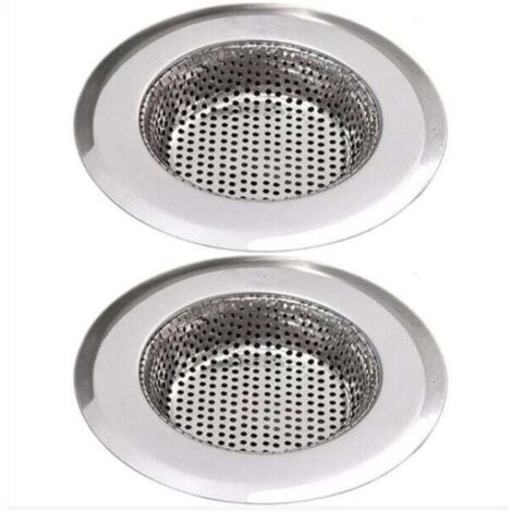 Filtres à évier en Acier Inoxydable Drain Plug Vidange Crépine Panier Salle De Bains Bouchon De Vidange Crépine évier De Cuisine Bouchon évier Filtre évier De Filtre(2PCS) (3.54inch/9cm)